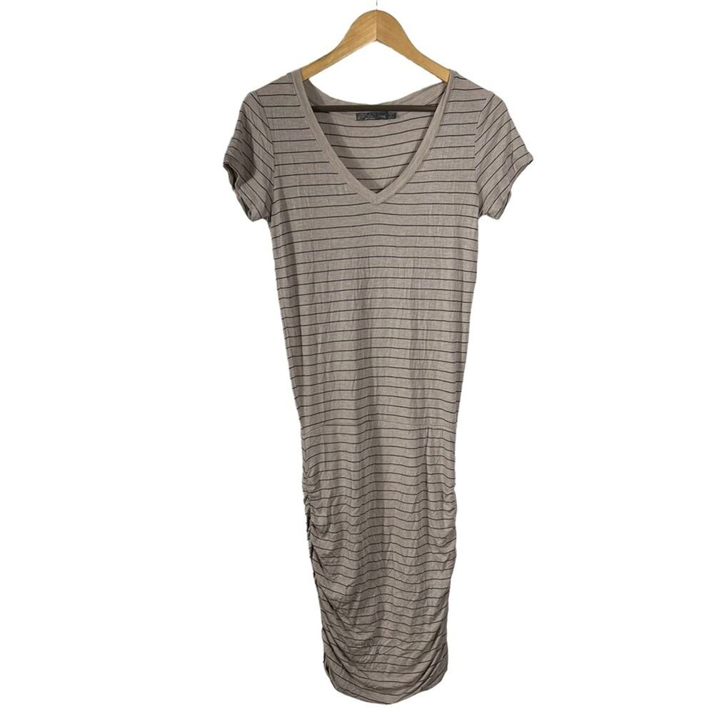 Prana Foundation Striped V Neck Dress Size XS - Picture 2 of 10